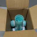 4 Pieces Green Stadium Horn Noisemakers for Adult, 21 Inch Vuvuzela Plastic Trumpet, St. Patricks Day Party, Light Green
