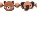 Baby Bouncer Toy Bar Compatible with Baby Bjorn Bouncer, Wooden Toys Attachment Easy to Attach and Remove Sensory Toys for Babies All Ages Christmas Toddler Gifts - Animals