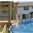VEVOR Swimming Pool Ladder, 3-Step Double Handrails Stairs with Non-Slip Heavy Duty Steps, Max Load Capacity 400 lbs, for 36-48 Inch Inground & Above-Ground Pools of Any Decking Surface, Taupe