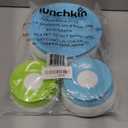 Munchkin Splash 4 Piece Toddler Divided Plate and Bowl Dining Set, Blue/Green