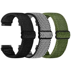 TumpCez Quick Release Watch Band - Choice of Width -18mm 19mm 20mm 22mm 24mm Watch Bands, Solo Loop Adjustable Elastic Nylon Watch Straps Replacement Wristband for Men Women