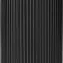 Ceramic Vase for Flowers  Modern Small Ribbed Textured Flower Vase for Home Decor, Pampas Grass, Decorative, Farmhouse, Coffee Table, Kitchen Centerpieces, Bookshelf and Home Living(Matte Black)