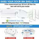 [2 PACK] UPGRADED 240356401 Refrigerator Door Bin Compatible with Frigidaire Door Shelf Replacement Parts AP2116036 Frigidaire Gallery Shelf Replacement FFHS2611PFEA FFHS2611LBRA FFSS2614QS4A Door Bin