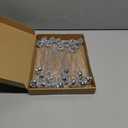 Sawysine 24 Pcs Disco Party Decorations Disco Ball Cocktail Stirrers 8 Inch Silver Mirror Ball Stir Sticks Beverage Coffee Drink Stirrer for 70s 80s Bachelorette Wedding Birthday Party(Silver)