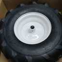 GICOOL 13x5.00-6" Tiller Tire and Wheel, 3/4" Axle Size, 3-1/8" Centered Hub, 13x5-6 Agriculture Super Lug Tractor & Trencher Tubeless Tire, Compatible with Craftsman & Troy-Bilt Tiller, 1 Pack