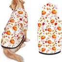 Fall Dog Costume Maple Leaves Thanksgiving Cosplay Clothes Sweaters Outfits Pullover Pets' Sweatshirt Hoodies with Pocket for Medium Large Dogs-XXL (Color 2-11)