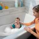 Fisher-Price Baby to Toddler Bath 4-in-1 Sling 'N Seat Tub with Removable Infant Support and 2 Toys, Pacific Pebble