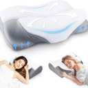 Cervical Pillow for Neck and Shoulder, Adjustable Side Sleeper Pillows for Adults, Ergonomic Neck Support Pillow, Contour Memory Foam Pillows Pain Relief for Side Back Stomach Sleepers (23.6"L x 15"W x 5.3 "H)