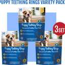 N-Bone Puppy Teething Rings Chicken Flavor Dog Treat, 18 Rings Total, 21.6-oz - Natural Puppy Chew Toys Alternative for Teething Discomfort - Small and Large Dogs (EXP 09/21/27)