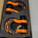 2 x AUTOBOTS D Ring Shackles Heavy Duty(2 Pack) 68,000 lbs Capacity, Stronger Than 3/4" D Shackle, with 7/8" Screw Pin, for Tow Strap Winch Off Road Accessory Vehicle Recovery Orange