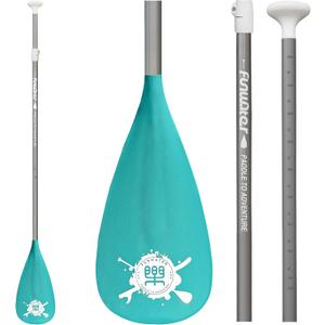 FunWater SUP Paddles - Adjustable Stand Up Paddle 3 Piece Floating Alloy Portable Paddle Board Paddles - Lightweight & Floating oars - Durable and Packable - Efficient Padding