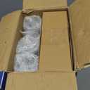 FOCUSLINE 100 Pack Plastic Champagne Flutes, 4.5 Oz Gold Glitter Plastic Champagne Glasses, Disposable Clear Toasting Glasses Recyclable Cups for Wedding Party