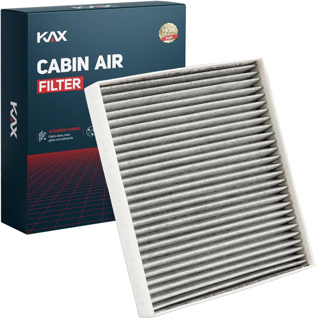 KAX Cabin Air Filter with Activated Carbon, CF12151 Replacement for Hyundai Sonata 2015-2019 1.6T/2.0T/2.4L, for Kia Cadenza 2020, Passenger Compartment Air Filter