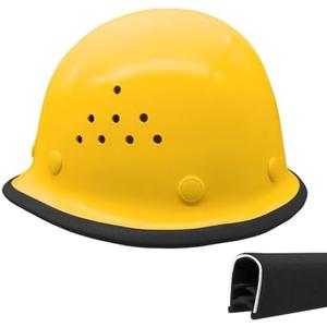 Pack of 2, Full Brim Hard Hat Guard 39.3 Inch, HardHat Accessories, Strengthen Helmet Protection Edge Trim, Black