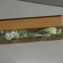 Artificial White Rose Flowers with Glass Vase, Faux Eucalyptus Stems and Berry Bouquet, Silk Floral Arrangement for Home Table Decor, Farmhouse Wedding Centerpieces, Office Shelf Decorations