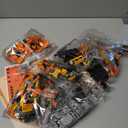 City Train Building Set, Stem Trains Building Toy for Boys Girls Ages 6-14, BNSF Freight Trains Model for Kids and Adult, Stem Locomotive Train Building Blocks, Christmas Birthday Gifts 635 PCS (Orange)