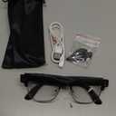 MNVOEQ Smart Glasses with Camera 4K, Video Recording.Bluetooth for Men & Women HandsFree Recording Glasses with Audio, AlPowered Wearable Tech