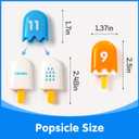 Numbers 1-20 Popsicles Fun Number Toys for Kids Ages 3-5, Learning Numbers & Words for Toddlers, Preschool Number Recognition Games