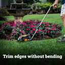 WORX Cordless Grass Shear & Shrub Trimmer, 20V with Extension Pole, WG801.4 | 20V 4" Grass Shear & 8" Shrub Trimmer blades; lightweight 2-lb; extension pole 2.0A battery & charger included; Power Share
