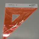 Pacific Arc Drafting Triangle, 10-inch, 45/90 Degrees, (Fluorescent Orange)