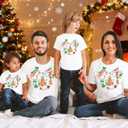 2 x Christmas Matching Family Shirts Family Matching Outfits Merry Christmas Magical Tshirt Xmas Holiday Vacation Tee Tops (White, XXL)