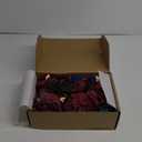 Ling's moment Burgundy & Navy Wedding Flowers Mini Bridesmaid Bouquets Maroon Rose Set of 6 Pre-Made Small Floral Dark Red Wedding Centerpieces - Burgundy & Navy
