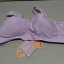 SHAPERMINT Wireless Bras for Women No Underwire  Small to Plus Size Bralettes with Support and Natural Lift (2XL: 36G, 38DD/EG, 40DDD/E, 42CD, 44CD, Lavender, Fixed Straps)