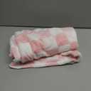 Utopia Bedding Pink Striped Fleece Blanket Throw Size Fluffy, Warm & Lightweight Ribbed Throw for Bed, Sofa & Chair - Soft Cozy Blanket for Home Dcor & Gifting (50x60 Inches)