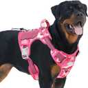 Auroth Tactical Dog Harness for Small Medium Large Dogs No Pull Adjustable Reflective K9 Working Training Easy Control Pet Vest Military Service Harnesses, Pink Camo (L(Neck:18-29",Chest:24-37"),45-80 lbs, Camo - Pink Camo)