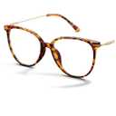 Gaoye Blue Light Blocking Glasses - Trending Round TR90 Frames, Metal Arms, UV400 Protection - Matching Soft Case