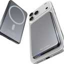 [0.3" Ultra Slim] [Alloy-Made] ULiXWH for Magsafe Portable Charger for iPhone, 2025 Upgrade 5000mAh Fast Charging Magnetic Power Bank, Wireless Battery Pack for iPhone 17 Air 16 15 Pro Max 14 13, Grey