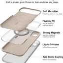 OTOFLY Magnetic for iPhone 17 Air Case,Compatible with Magsafe,Classic Liquid Silicone Mobile Phone Case,Integrated Camera Control Button,Anti-Scratch Microfiber Lining, Light Coffee Brown