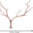 HOMSFOU 12pcs Artificial Antler Shaped Tree Branches Light Brown Plastic Twigs for DIY Crafts Floral Arrangements Headband Decorations Wedding Decor