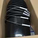 6 Pcs 2 Gallon Black Bucket with Lid and Handle, Large Plastic Storage Paint Pail Brine, Fermenting for Beer, Wine or Any Other Fermented Beverage