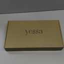 YESSA Flapper Dresses 1920s,Great Gatsby Dresses for Women Fringe Roaring 20s Costumes with 20s Accessories for Harlem Nights (Medium, Black Gold)