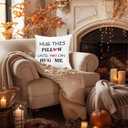 Hug This Pillow Until You Can Hug Me Throw Pillow Covers 18x18, Anniversary Birthday Gifts for Boyfriend Girlfriend, Long Distance Relationship Gifts, Couples Pillow Covers (Colour 02)