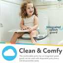 Nuby On-the-Go Portable Potty Seat - Collapsible Travel Toilet Seat for Boys and Girls 18+ Months - Includes Storage Bag and Disposable Liners - Toddler Potty Training Toilet