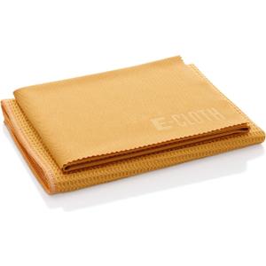 E-Cloth Microfiber Cleaning Cloth Glass Kit - Streak-Free Window & Glass Cleaning - Reusable Microfiber Towels for Cars, Windows, Mirrors & More - Tangerine Orange (1-Pack)