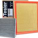 Engine Cabin Air Filter kit for Tundra 5.7L 4.6L (2014-2021), Sequoia 5.7L (2014-2022), Replaces 17801-0P100, 87139-30040