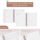 2 x Rileys & Co 2025 Deco Weekly Planner - Annual Weekly & Monthly Agenda Planner, Jan - Dec 2025, Flexible Cover, Notes Pages, Twin-Wire Binding (6 x 8-Inches, Pink)