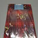 Newbridge Christmas Red Spruce Plaid 60 x 120 Inch Rectangle Fabric Tablecloth  Holly, Pinecones & Evergreen Winter Print, Soil Resistant No-Iron Holiday Dining Table Cover