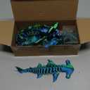 TUTHKOTH 3D Printed Sea Creatures and Dragons Sculpture Set, 9Piece Decorative Figurines, BlueGreen Gradient
