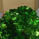 N&T NIETING Pop Up Christmas Tree with Lights, Collapsible Tinsel Xmas Tree Decorations, Pencil Christmas Tree Skinny Tree for Holiday Xmas Home Office Decor, 25 Balls, 3Ft, Green