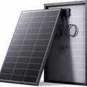N-Type 16BB 100 Watt Monocrystalline Solar Panel, 12V 100W Solar Panel, 25% High Efficiency PV Modules, Ideal for RV, Trailer, Camper, Marine, Rooftop, Home, Off-Grid (100w Single Panel)
