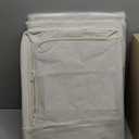 3Pack 60L Large Cloth Storage Bins with Metal Frame, Linen Storage Box with Clear Window, Stackable Sweater Storage for Closet, Clothes Containers for Comforters, Blankets, Quilts, T-shirt