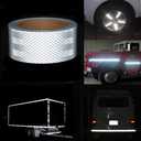 2 Inch x 32.8 Feet Reflective Tape Outdoor Waterproof for Trailers - High Visibility Reflector for Enhanced Safety