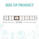 Regalo Safety 192 Super Wide 2-in-1 Baby Gate & Play Yard with Door, Adjustable 6-Panel Plastic Safety Gate for Doorways & Large Openings, Hardware Mounted Baby & Pet Gate, Brown