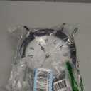 Vintage Black Table Clock on Stand, Decorative Desk and Shelf Clock, Rustic Mantel Clock Farmhouse Clock Non-Ticking (10.5"H)