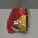 Toulite 2 Pcs Christmas Adult Knit Beanie Unisex Ear Muffs Set Winter Red Warm Snug Knit Hat Yellow Ear Warmers Cute Faux Fur Ear Covers Headband For Men Women Cosplay Parties Outdoor Gifts