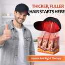 LLLT Laser Hair Growth Cap, 650nm Red Light Therapy Cap, Black